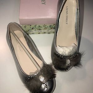 Silver Laura Ashley flats